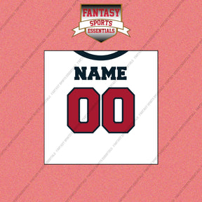 2000s Houston Texans Personalized Away Jersey Wall Art Prints