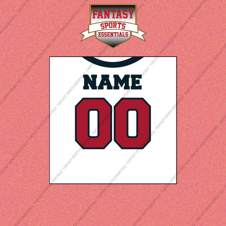 2000s Houston Texans Personalized Away Jersey Wall Art Prints