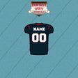 2000s Houston Texans Personalized Home Jersey Car Decals