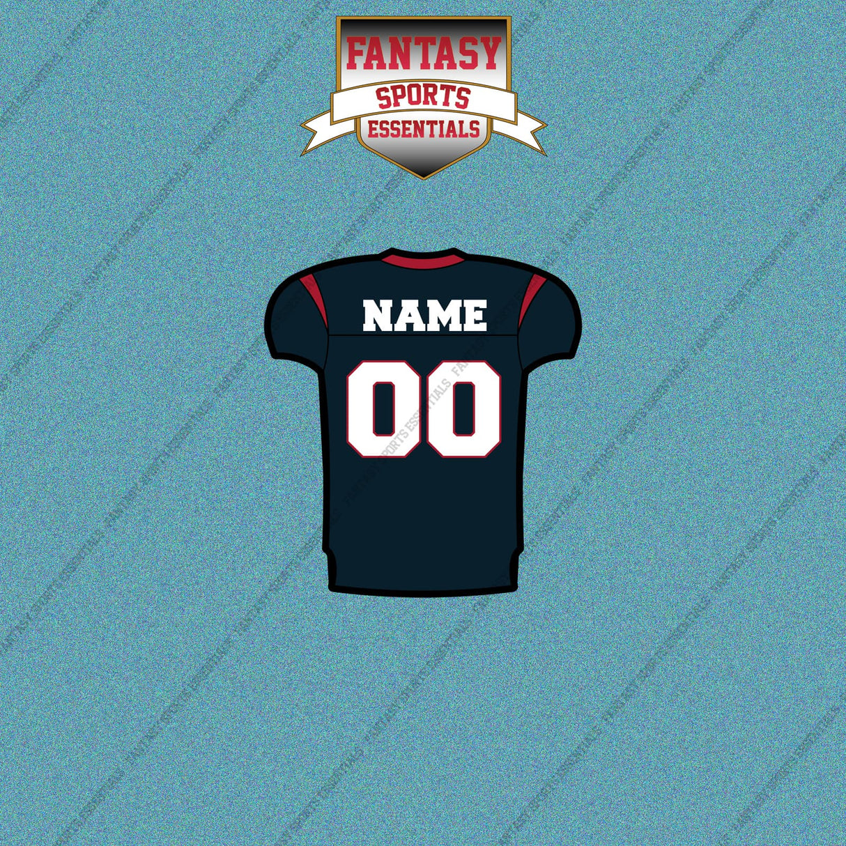 2000s Houston Texans Personalized Home Jersey Car Decals