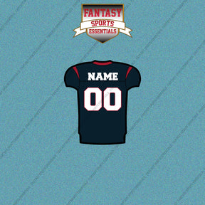 2000s Houston Texans Personalized Home Jersey Car Decals