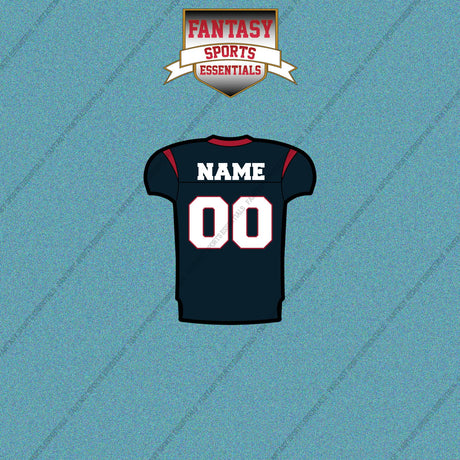 2000s Houston Texans Personalized Home Jersey Car Decals