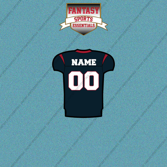 2000s Houston Texans Personalized Home Jersey Car Decals