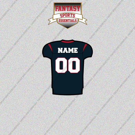 2000s Houston Texans Personalized Home Jersey Glossy Stickers
