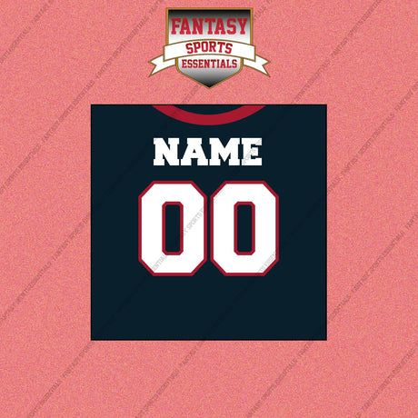 2000s Houston Texans Personalized Home Jersey Wall Art Prints