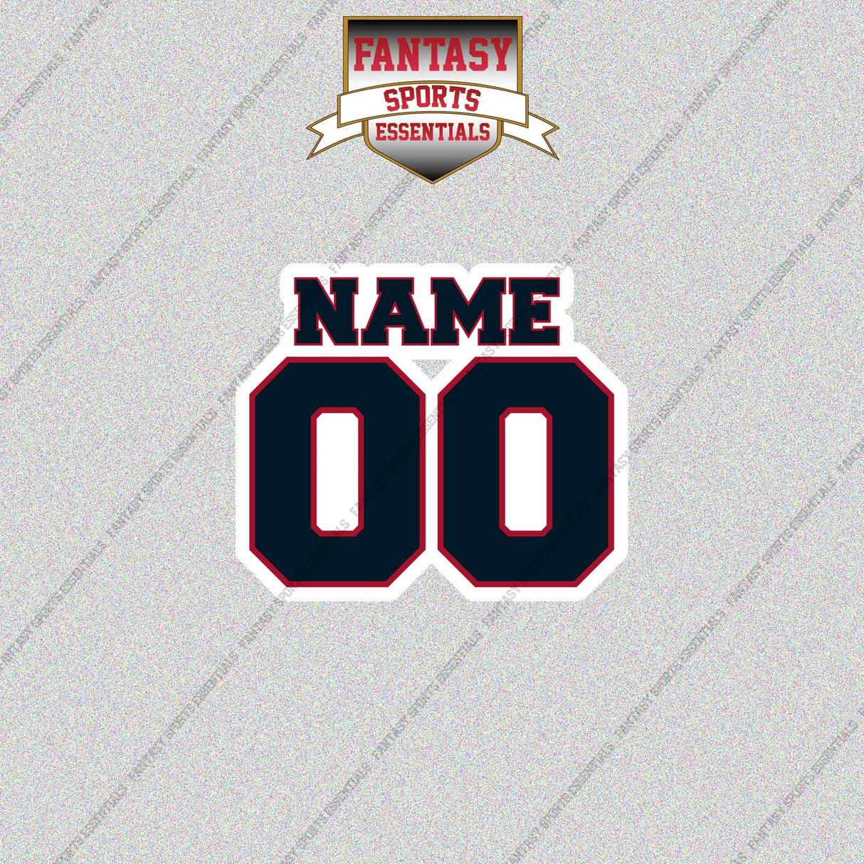 2000s Houston Texans Personalized Name and Number Glossy Stickers