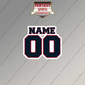 2000s Houston Texans Personalized Name and Number Magnets