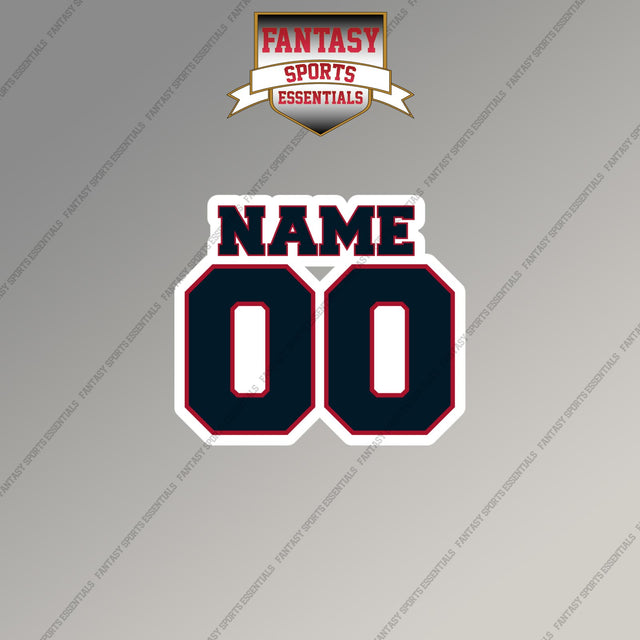 2000s Houston Texans Personalized Name and Number Magnets