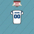 2000s Indianapolis Colts Personalized Away Jersey Car Decals