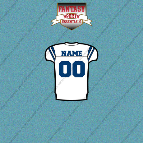 2000s Indianapolis Colts Personalized Away Jersey Car Decals