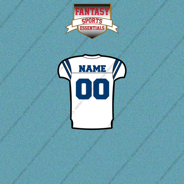 2000s Indianapolis Colts Personalized Away Jersey Car Decals