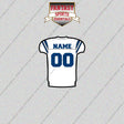 2000s Indianapolis Colts Personalized Away Jersey Glossy Stickers