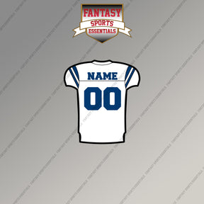 2000s Indianapolis Colts Personalized Away Jersey Magnets