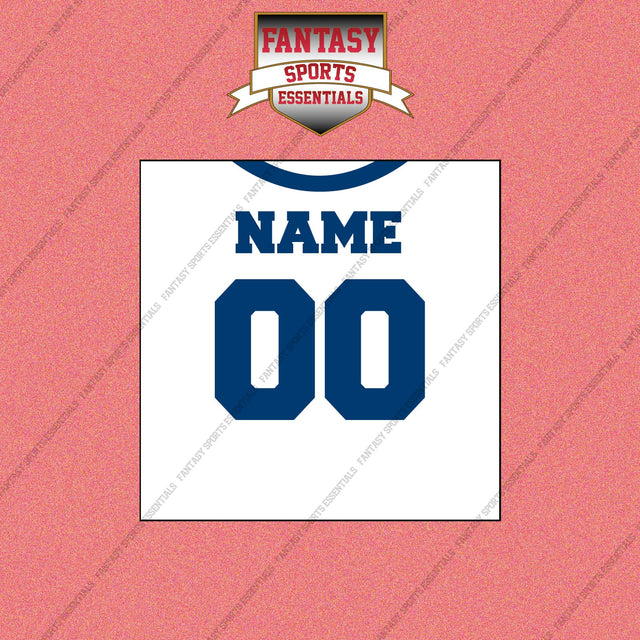 2000s Indianapolis Colts Personalized Away Jersey Wall Art Prints