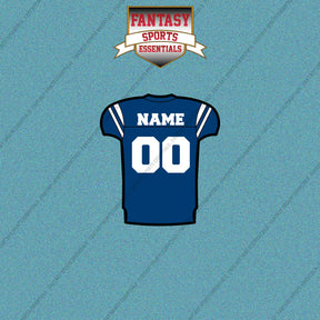 2000s Indianapolis Colts Personalized Home Jersey Car Decals