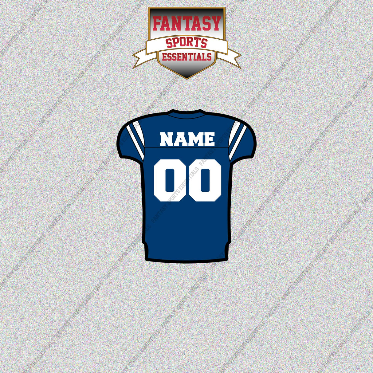 2000s Indianapolis Colts Personalized Home Jersey Glossy Stickers