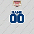 2000s Indianapolis Colts Personalized Name and Number Glossy Stickers