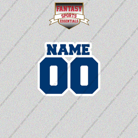 2000s Indianapolis Colts Personalized Name and Number Glossy Stickers