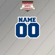 2000s Indianapolis Colts Personalized Name and Number Magnets