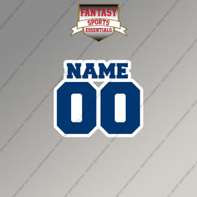2000s Indianapolis Colts Personalized Name and Number Magnets