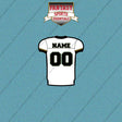 2000s Jacksonville Jaguars Personalized Away Jersey Car Decals