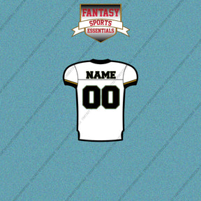 2000s Jacksonville Jaguars Personalized Away Jersey Car Decals
