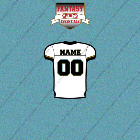 2000s Jacksonville Jaguars Personalized Away Jersey Car Decals