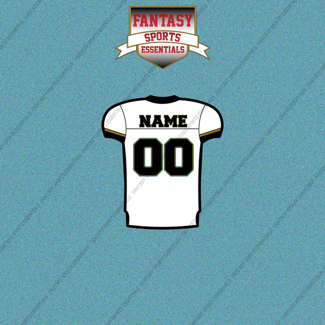 2000s Jacksonville Jaguars Personalized Away Jersey Car Decals