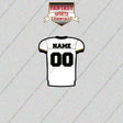 2000s Jacksonville Jaguars Personalized Away Jersey Glossy Stickers