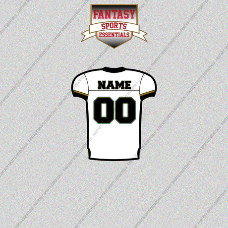 2000s Jacksonville Jaguars Personalized Away Jersey Glossy Stickers