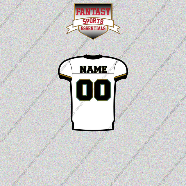 2000s Jacksonville Jaguars Personalized Away Jersey Glossy Stickers