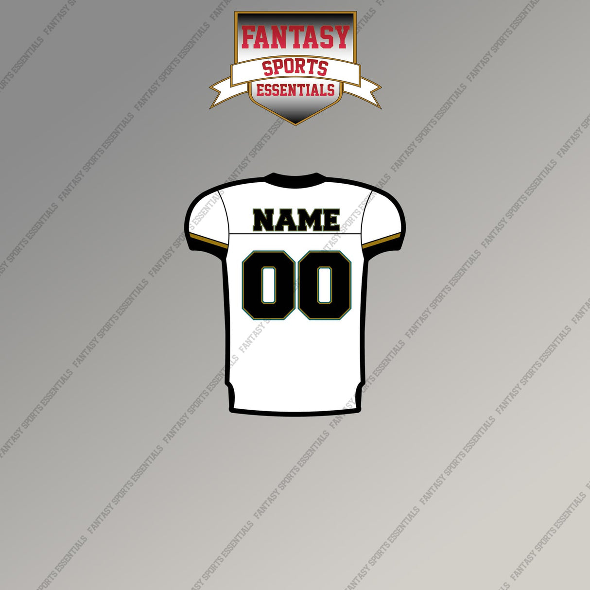 2000s Jacksonville Jaguars Personalized Away Jersey Magnets