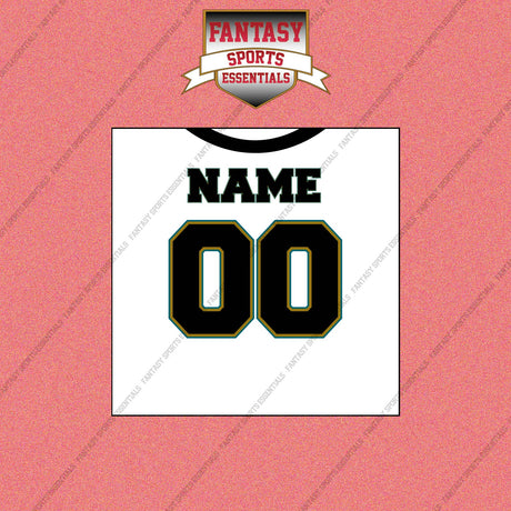 2000s Jacksonville Jaguars Personalized Away Jersey Wall Art Prints