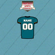 2000s Jacksonville Jaguars Personalized Home Jersey Car Decals