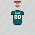 2000s Jacksonville Jaguars Personalized Home Jersey Glossy Stickers