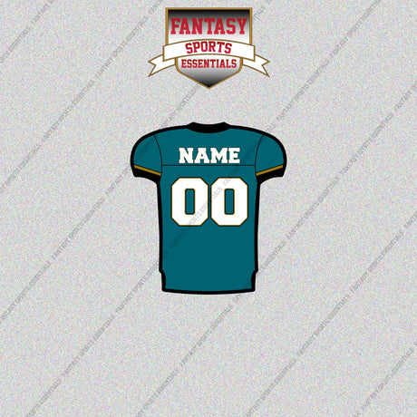 2000s Jacksonville Jaguars Personalized Home Jersey Glossy Stickers