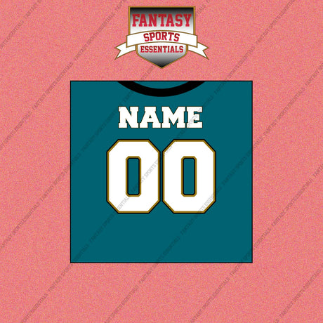2000s Jacksonville Jaguars Personalized Home Jersey Wall Art Prints