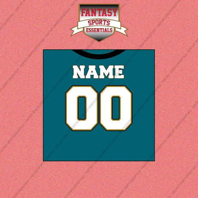 2000s Jacksonville Jaguars Personalized Home Jersey Wall Art Prints