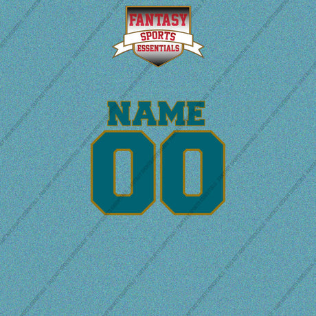 2000s Jacksonville Jaguars Personalized Name and Number Car Decals