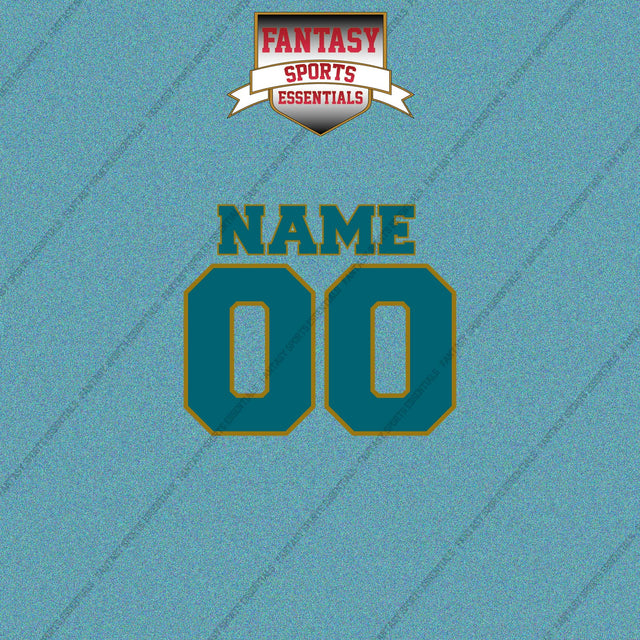 2000s Jacksonville Jaguars Personalized Name and Number Car Decals