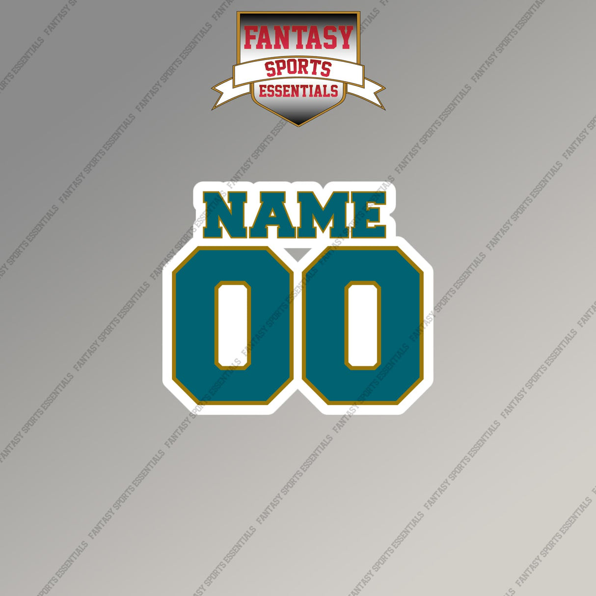 2000s Jacksonville Jaguars Personalized Name and Number Magnets