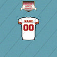 2000s Kansas City Chiefs Personalized Away Jersey Car Decals