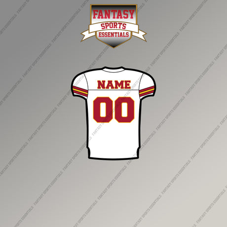 2000s Kansas City Chiefs Personalized Away Jersey Magnets