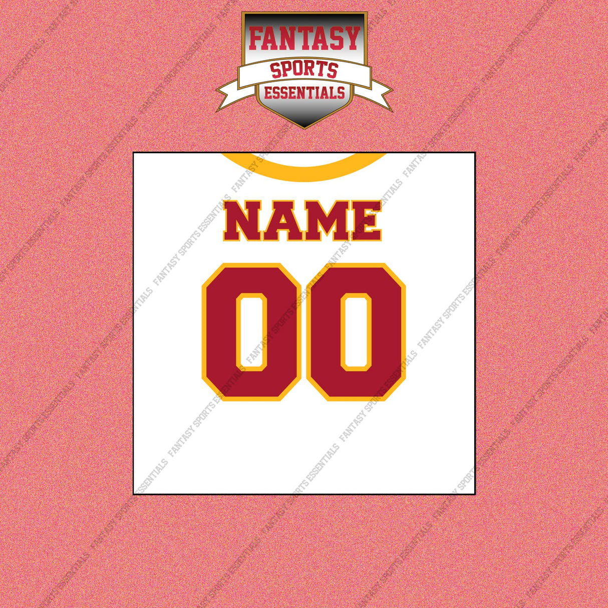 2000s Kansas City Chiefs Personalized Away Jersey Wall Art Prints