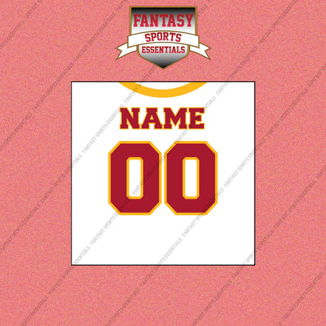 2000s Kansas City Chiefs Personalized Away Jersey Wall Art Prints