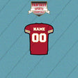 2000s Kansas City Chiefs Personalized Home Jersey Car Decals