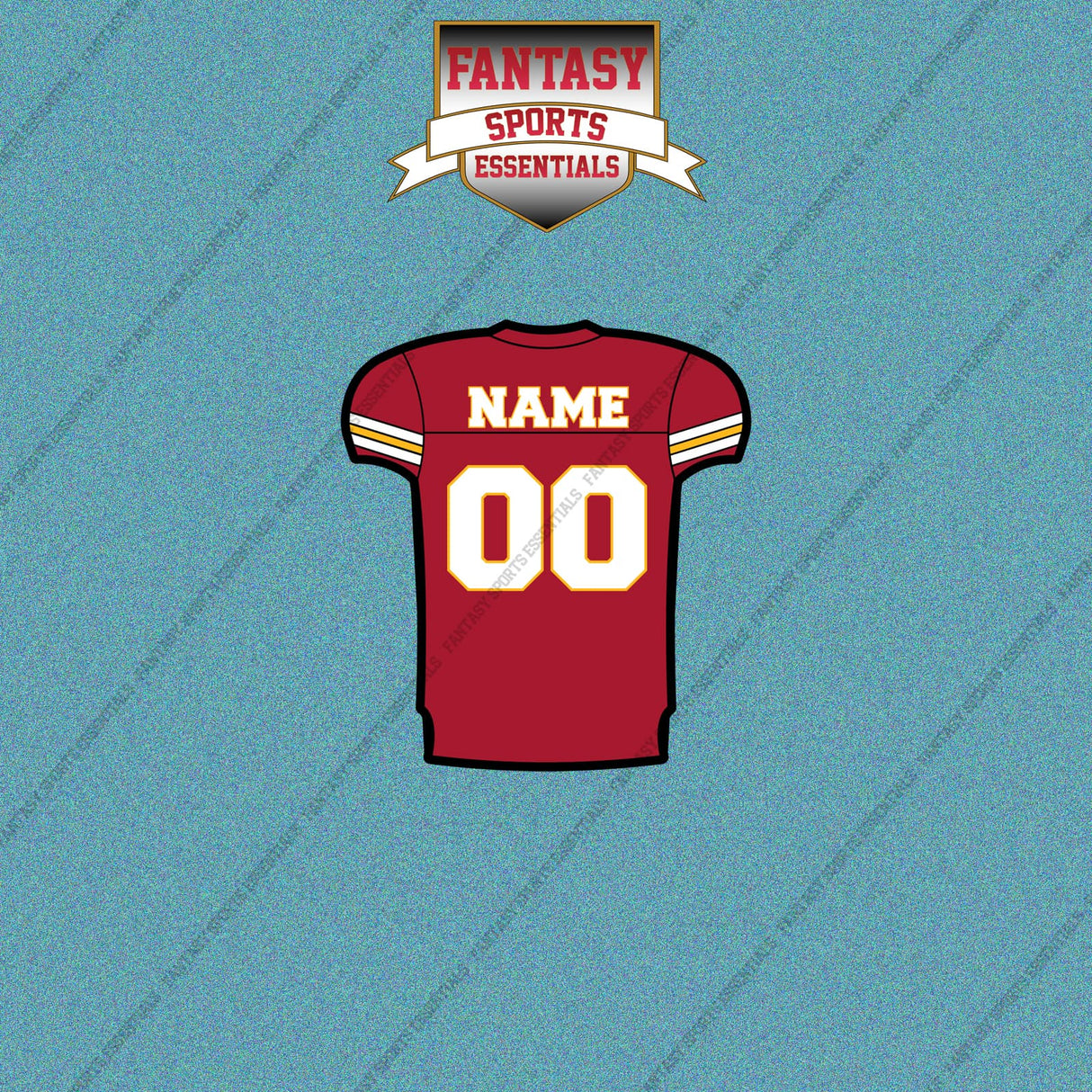 2000s Kansas City Chiefs Personalized Home Jersey Car Decals
