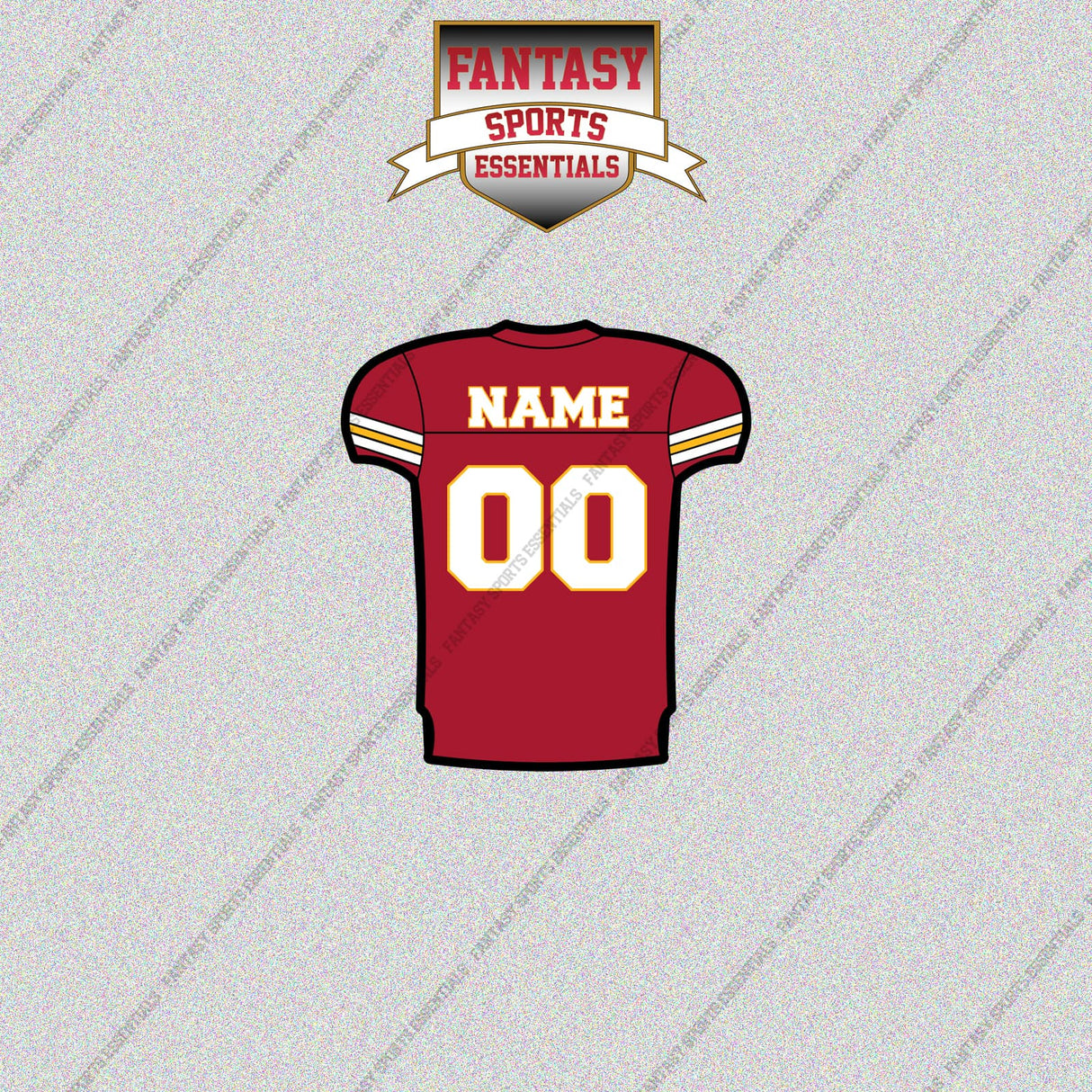 2000s Kansas City Chiefs Personalized Home Jersey Glossy Stickers