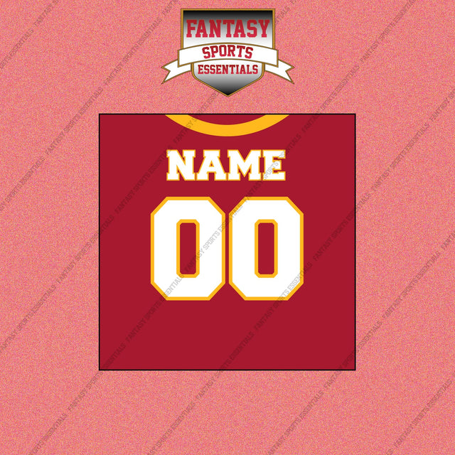 2000s Kansas City Chiefs Personalized Home Jersey Wall Art Prints