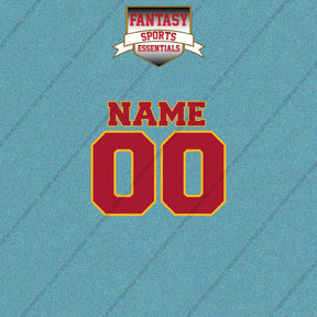 2000s Kansas City Chiefs Personalized Name and Number Car Decals